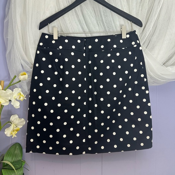 Rafaella Black and White Polka Dot Mini Skirt - Picture 2 of 8